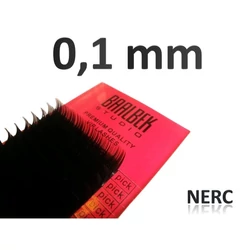 0,1 mm vastag, NERC műszempillák (tálcás)