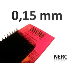 0,15 mm vastag, NERC műszempillák (tálcás) 