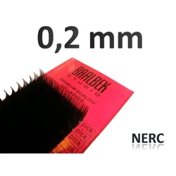 0,2 mm vastag, NERC műszempillák (tálcás)