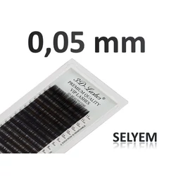 0,05 mm vastag, SELYEM műszempillák (tálcás)