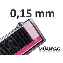 0,15 mm vastag, MŰANYAG szempillák (tálcás)