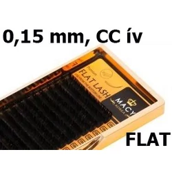 0,15 mm vastag, CC ívű, flat szempillák