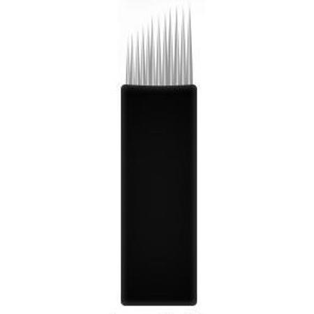 Prémium minőségű super black microblading tű 12-es curve