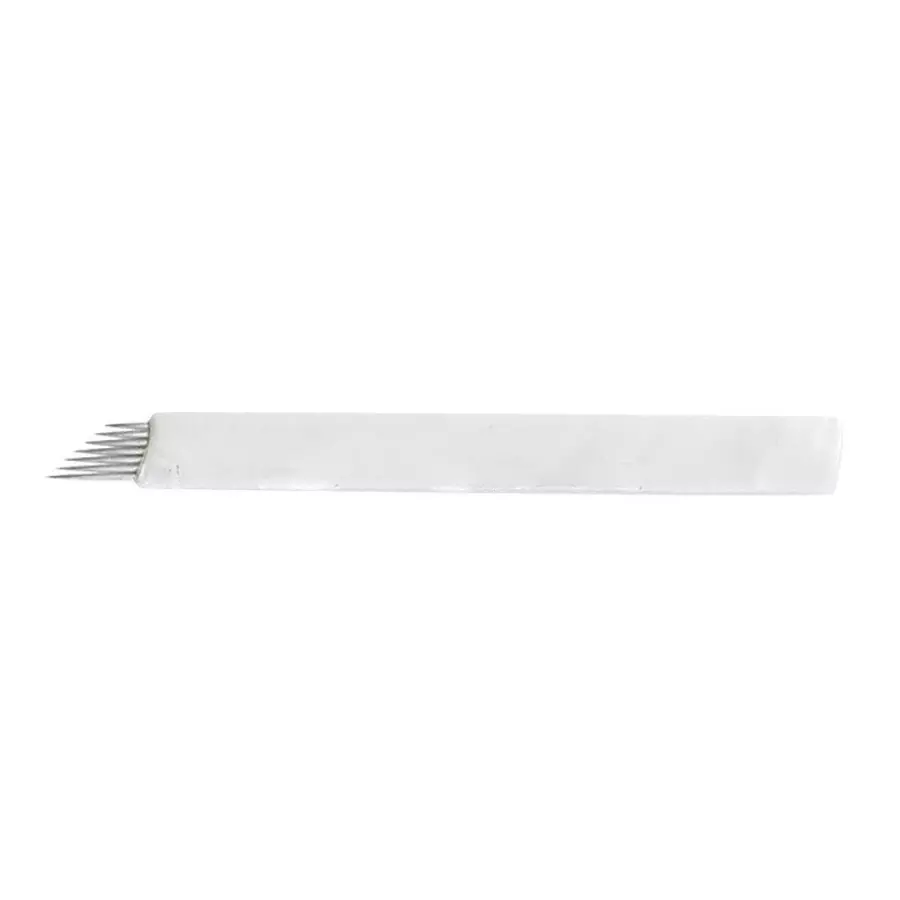 Microblading tű 7-es curve fehér színű (1 db)
