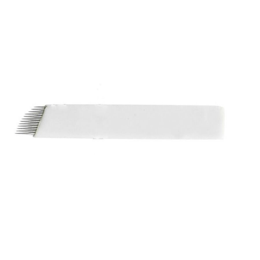 Microblading tű 12-es curve fehér színű (1 db)