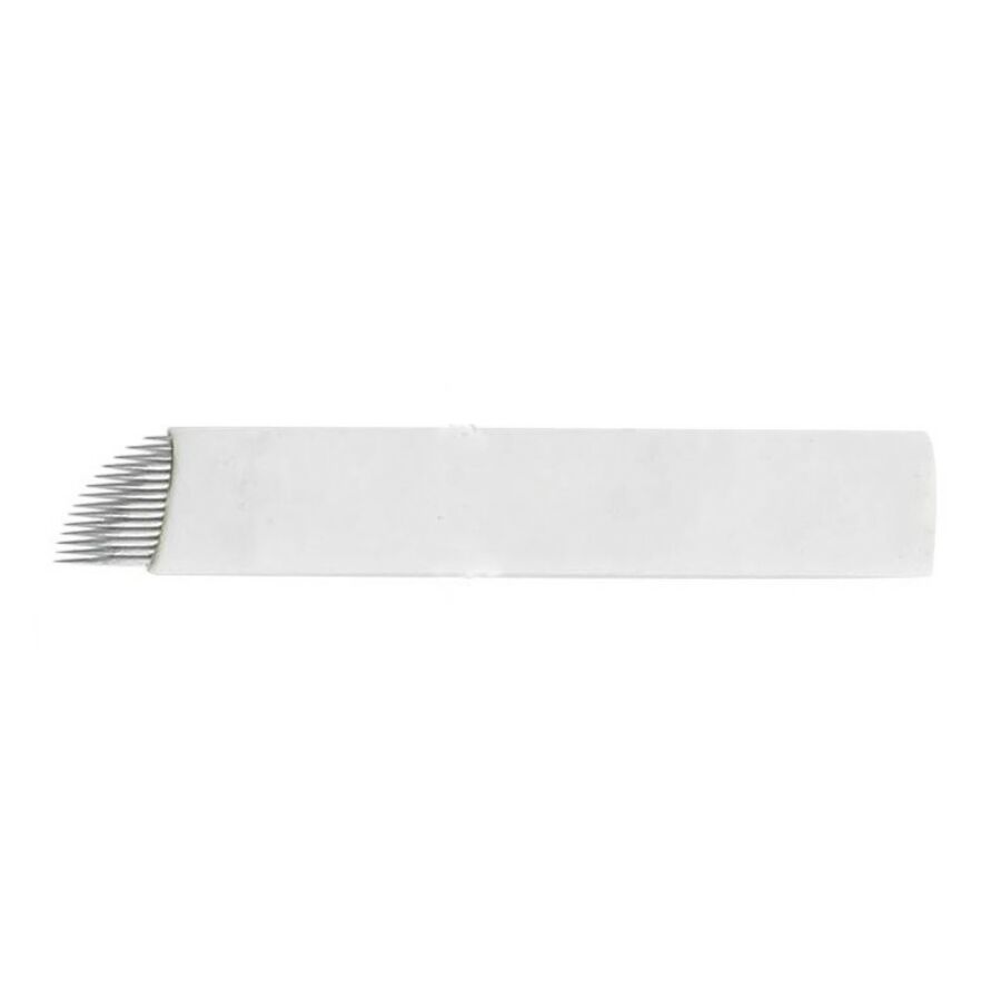Microblading tű 14-es curve fehér színű (1 db)